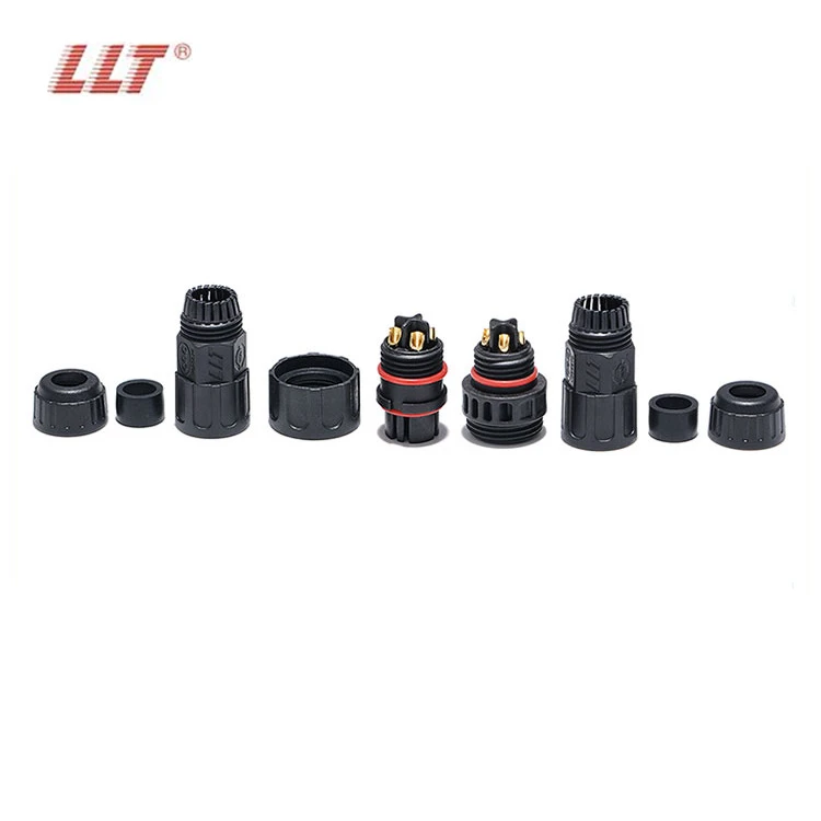 LLT Waterproof Connector M19 IP68 4Pin Line to line Male Female Plugs Socket Outdoor detail 6