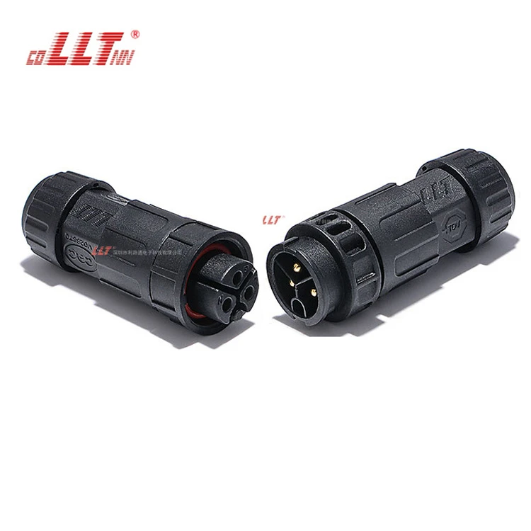 LLT M19 2 3 4 Pin Waterproof Connector IP68 Field Screw/Soldering Industrial Male Female Wire Plug detail 2
