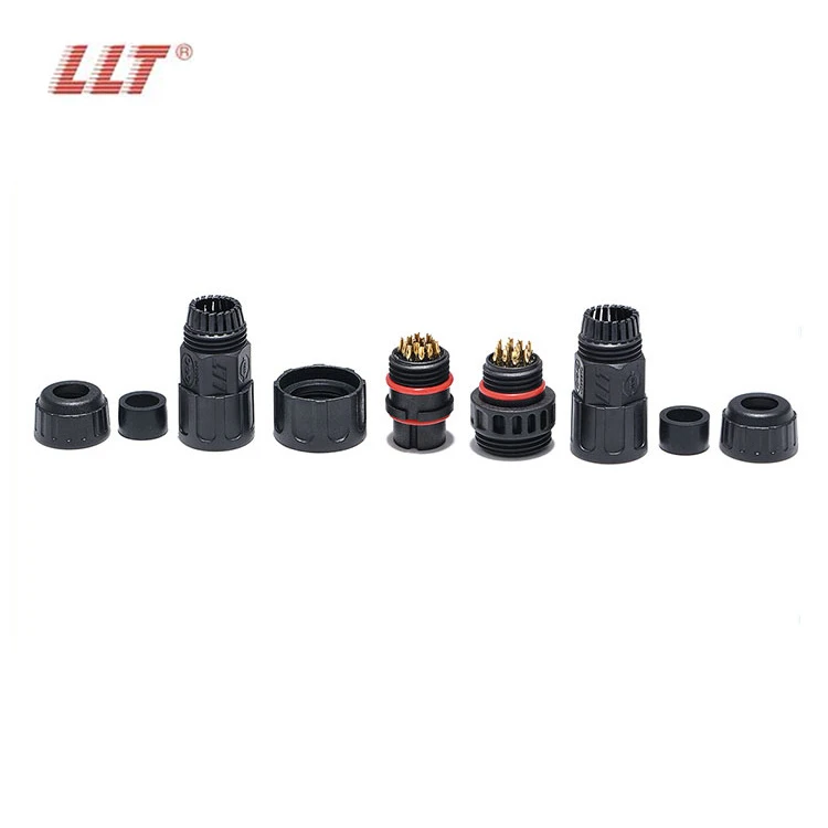 LLT Waterproof Connector M19 Ip67 14 Pin Male Female Plug For Signal detail 6
