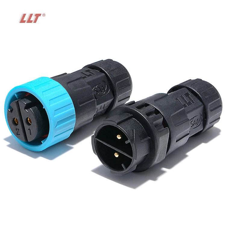M25 3 Pin Push locking Cable To Cable Waterproof Male Female Connector