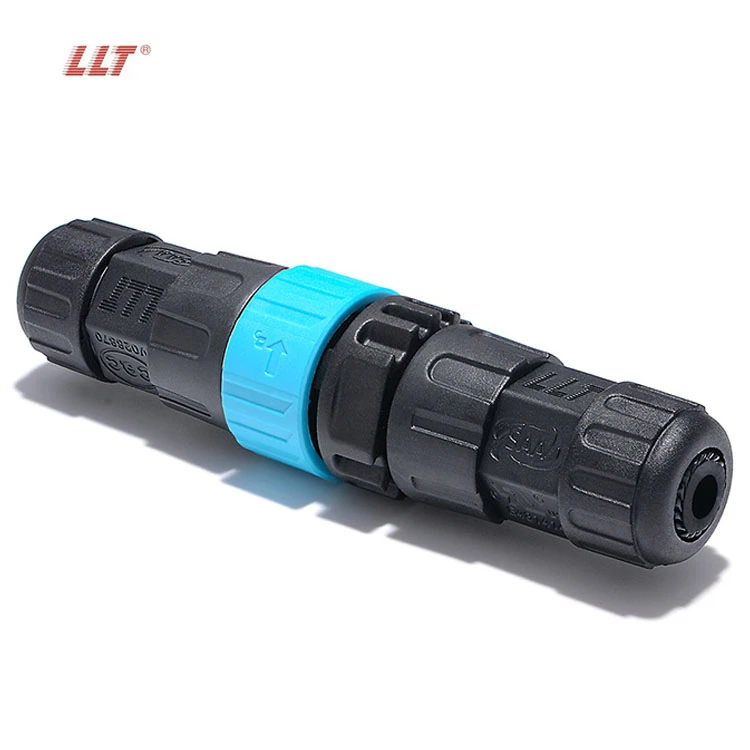 LLT 600V 35A 2Pin Push Lock Waterproof Male Female Connector Industrial Power Connectors detail 4