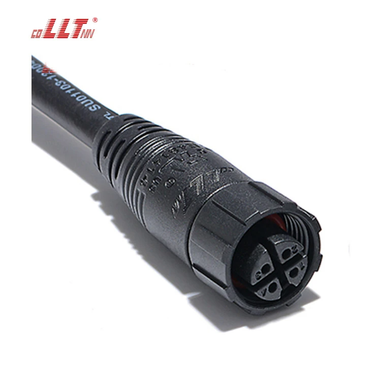 LLT M16 Underground Waterproof 4 Pin Male And Female Cable Connectors For LED Strip detail 3