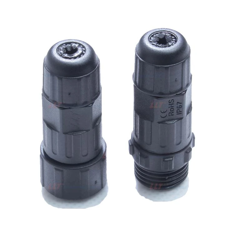 LLT M16 4 Poles Waterproof Male Female Connector Plastic Circular Connectors detail 4