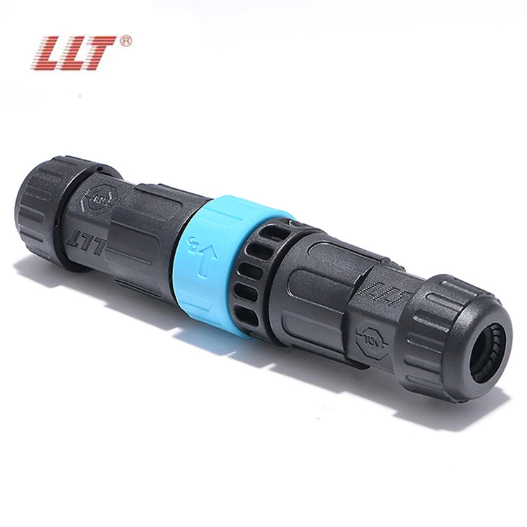 LLT M19 Push Lock Waterproof 5 Pin Male Female Connector Assembly Type For Landscape Lights detail 2