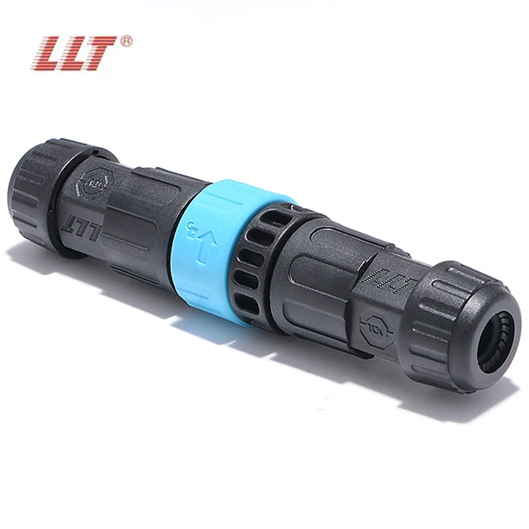 LLT M19 IP67 Waterproof Male Female Connector 3 Pin Push Lock Type Wire Connector detail 2