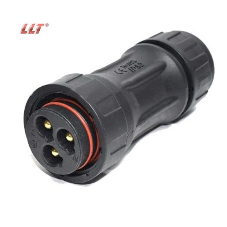 LLT M45 IP67 High Current 3 Pin Waterproof Power Connector For 5G Base Station and Telecom detail 3