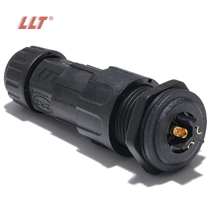 LLT IP68 Waterproof 3 Pin Front Wire To Board 20A Circular Connectors For LED Display detail 2
