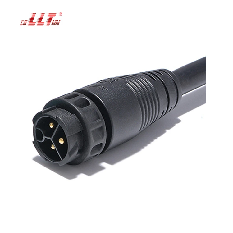 LLT M19 600V 20A 2 3 4 Pin Male and Female Waterproof Circular Cable Connector for Horticulture Lighting detail 3