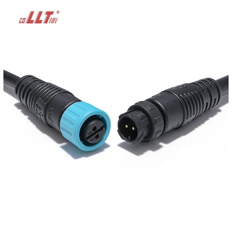 LLT Smallest Push Lock Design M12 Waterproof connector 3Pin For Power Application detail 2