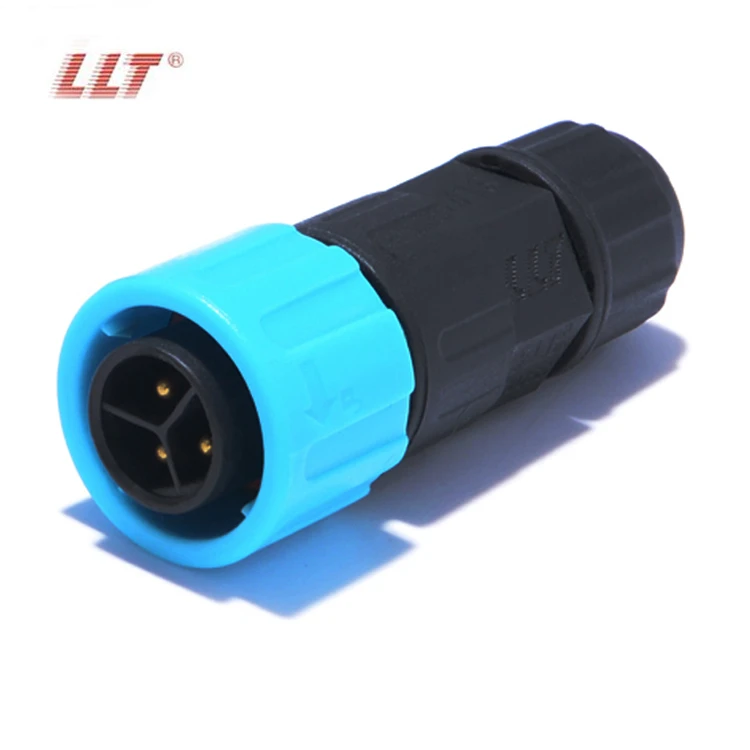 LLT M16 2 Pin Push Lock Female Power 10A Waterproof Panel Connectors 300VAC Max Voltage Rating detail 5
