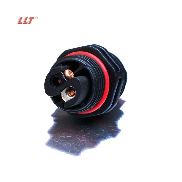 LLT L Type Outdoor IP68 Wire Connector 2 Pin Screw Locking For Connecting Cable detail 9