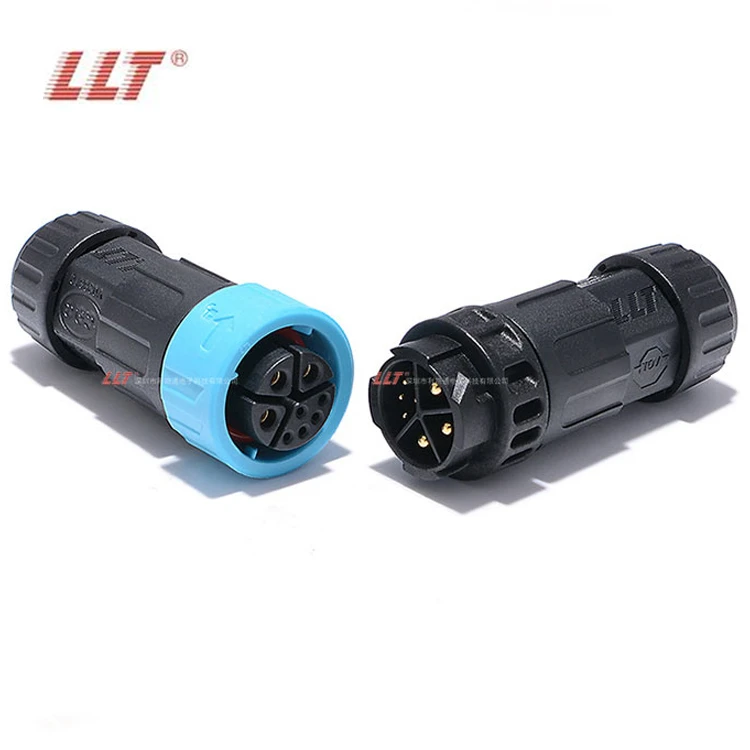 LLT Circular M19 3+5Pin Waterproof Connector 300V 20A Push locking Dust Proof detail 3