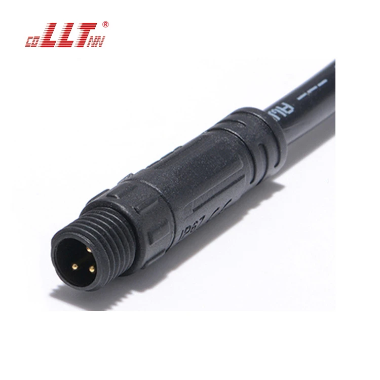 LLT M8 2 3 4 5 Pin Waterproof Cable Connector Male and Female Plug Cable For Signal detail 4
