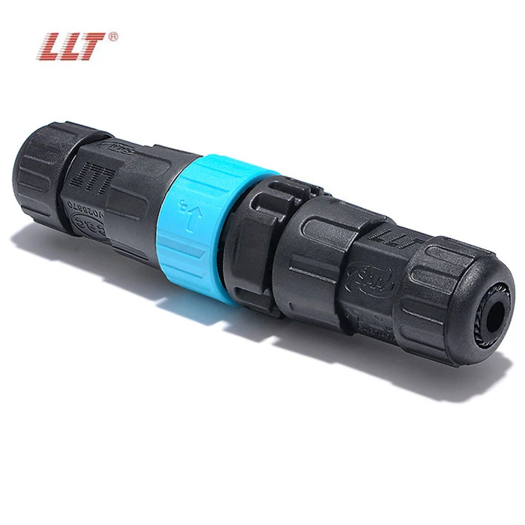 LLT M25 Push Lock 35A 600V 3 Pin Circular Waterproof Connector For Power