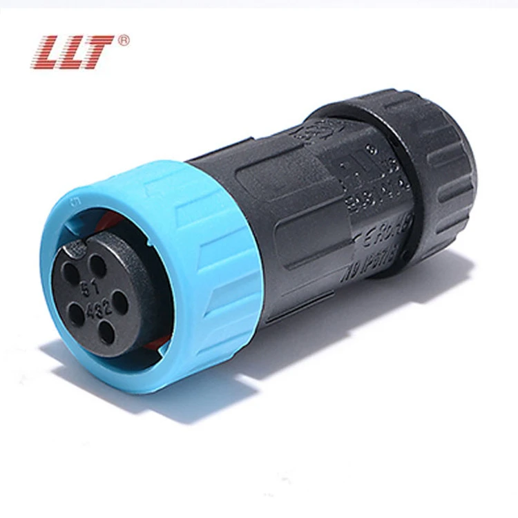 LLT IP67 5 Pin 600VAC 20A Waterproof Male Female Connectors M19 detail 5