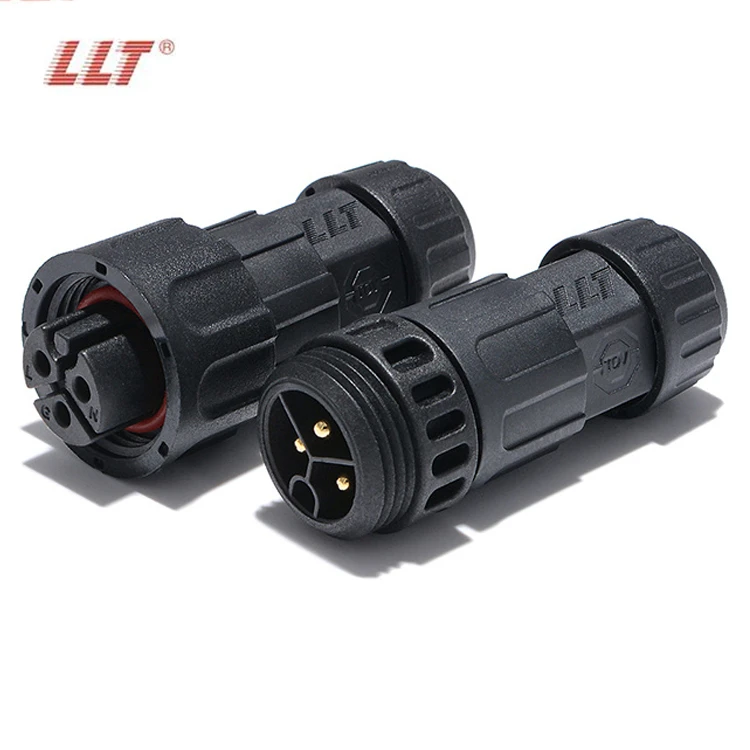 LLT 20A 3 Pin Waterproof Circular Connectors M19 IP68 Circular Connectors
