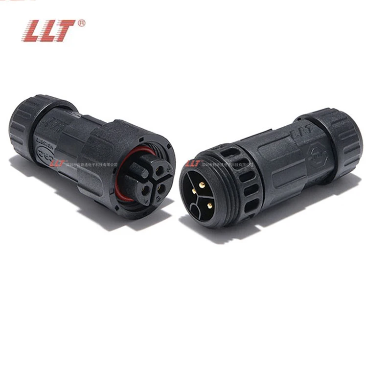 LLT 20A 3 Pin Waterproof Circular Connectors M19 IP68 Circular Connectors detail 4