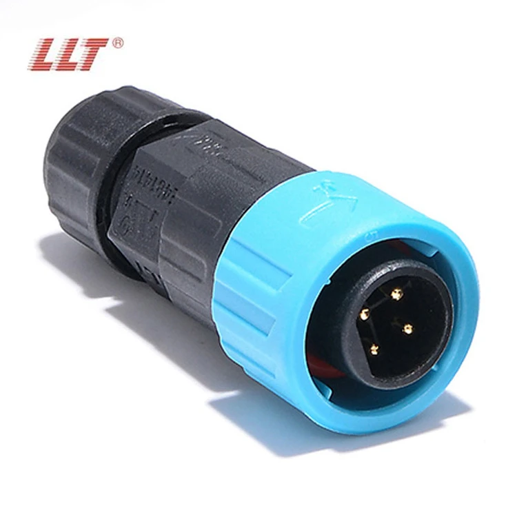 LLT M16 Male Gender Plug Connector 4Pin Female Waterproof Front Panel Mount connector detail 3
