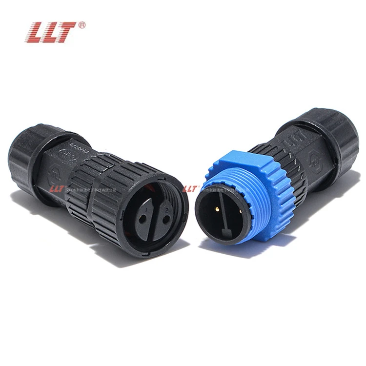 LLT M15 Male Connector 2Pin IP68 Connector Female Plug Connector for Outdoor Lighting detail 5