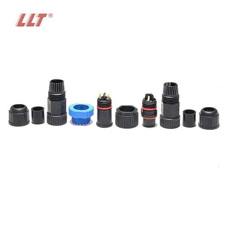 LLT M15 Male Connector 2Pin IP68 Connector Female Plug Connector for Outdoor Lighting detail 6