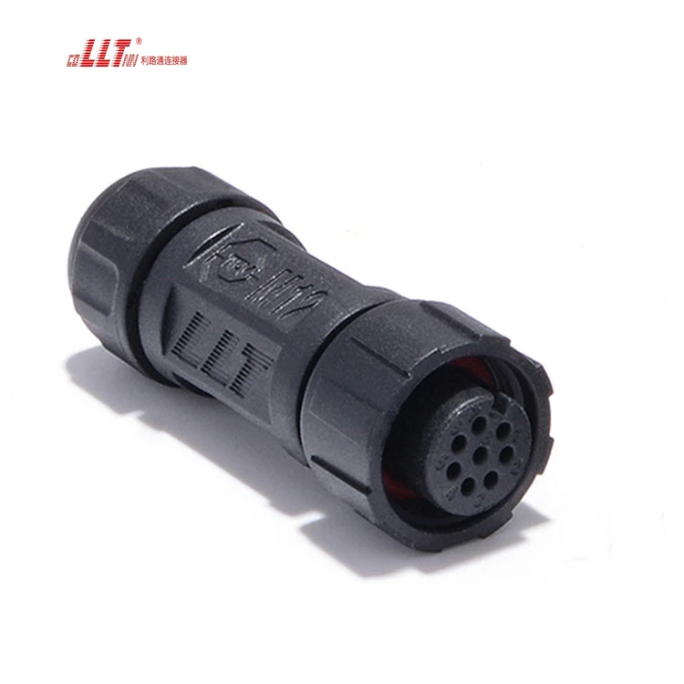 M12 8pin male PCB panel mount connector detail 3