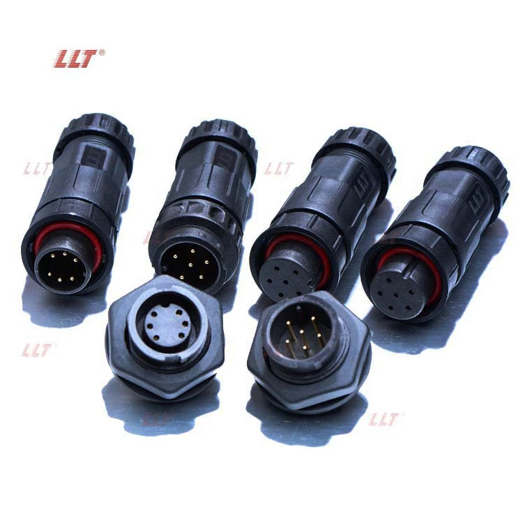 M19 6-Pin Bayonet Front Panel Waterproof Circular Connector for Encoder Feedback, 24V Signal Modules &amp; RS-485/CAN Peripheral Interfaces detail 2