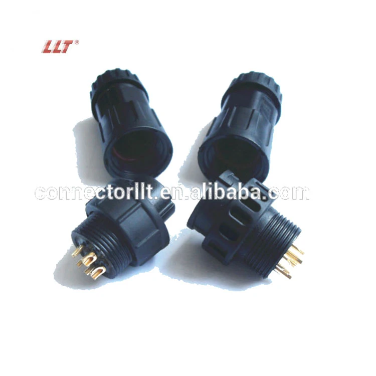 M19 6-Pin Bayonet Front Panel Waterproof Circular Connector for Encoder Feedback, 24V Signal Modules &amp; RS-485/CAN Peripheral Interfaces detail 5