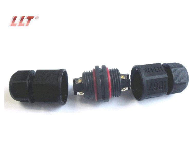 LLT L20 straight Led 4pin IP68 Screw Wire Waterproof Connector detail 2