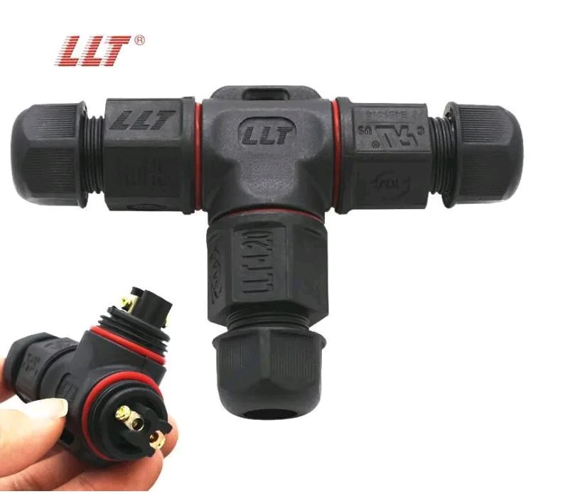 LLT L20 T 3way 2pin Distributor Circular Waterproof Screw Wire Connector detail 2