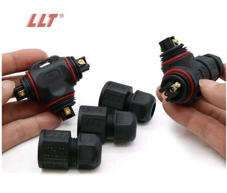 LLT L20 T 3way 2pin Distributor Circular Waterproof Screw Wire Connector detail 3