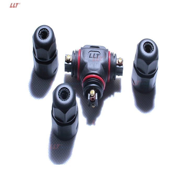LLT L20 T 3way 2pin Distributor Circular Waterproof Screw Wire Connector detail 5