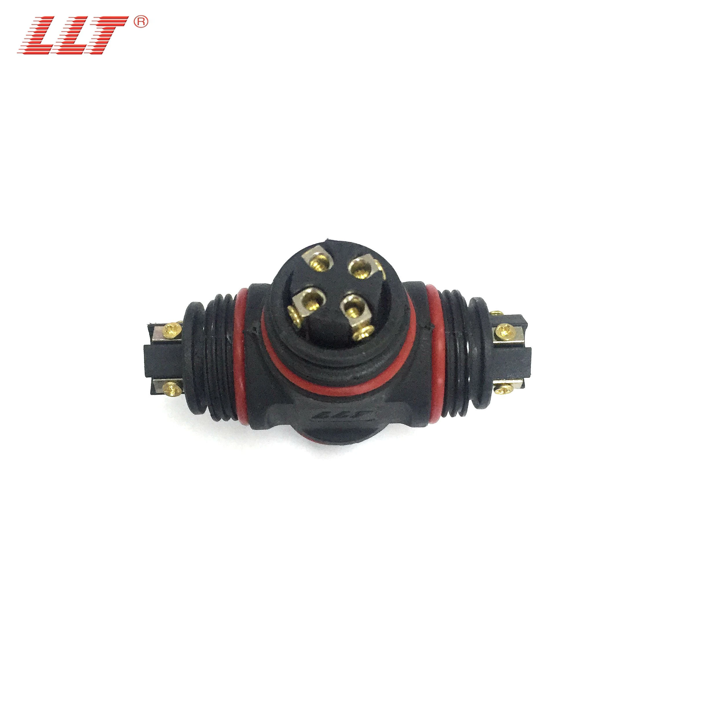 LLT 4way 4pin L20 Electrical Screw Wire IP68 Waterproof Power Connector detail 3
