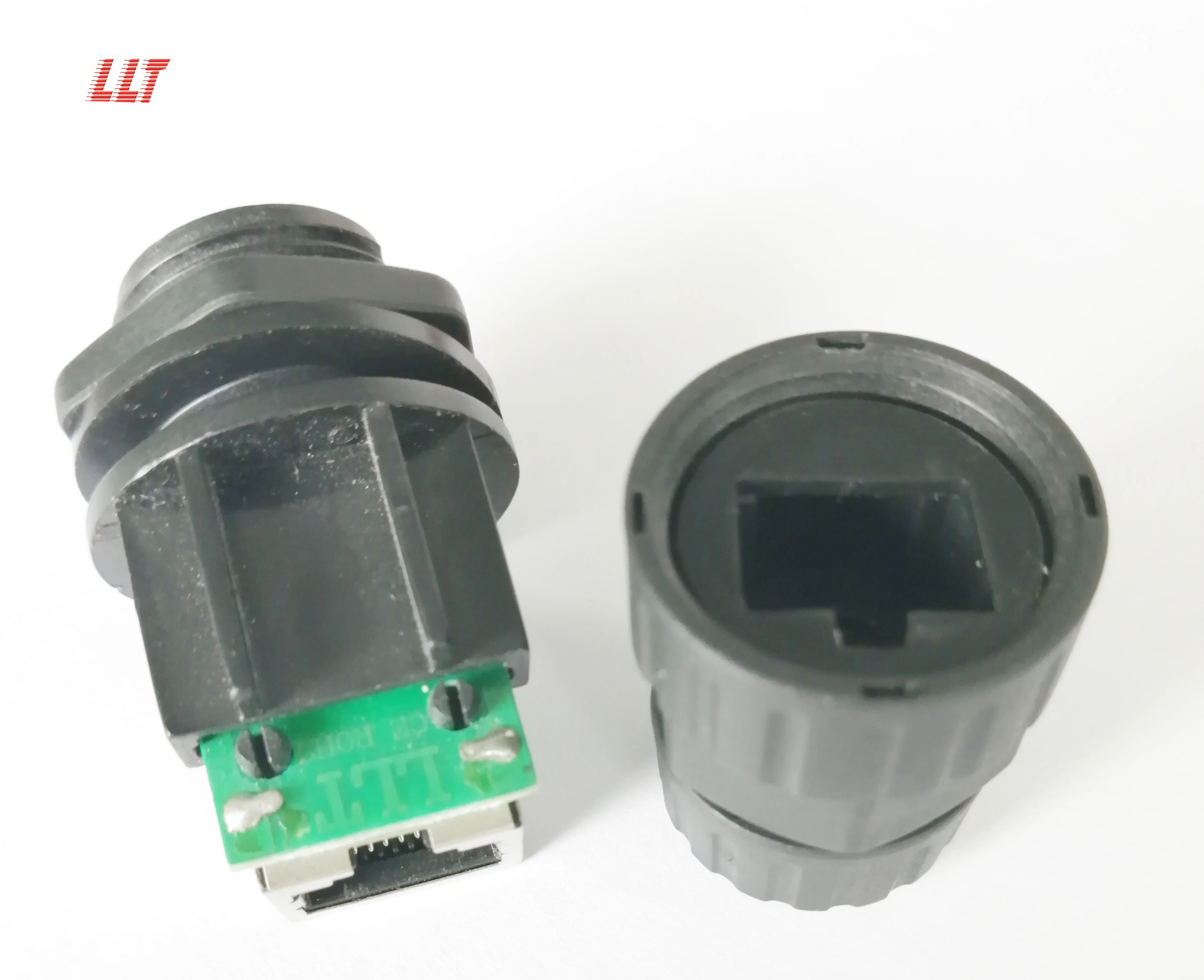 LLT M19 RJ45 Assembled Panel Mount Connector detail 6