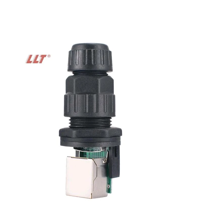 LLT M19 RJ45 Assembled Panel Mount Connector detail 9