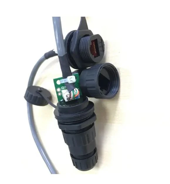 Lilutong M19 RJ45 Panel Mount Connector with Cable detail 3