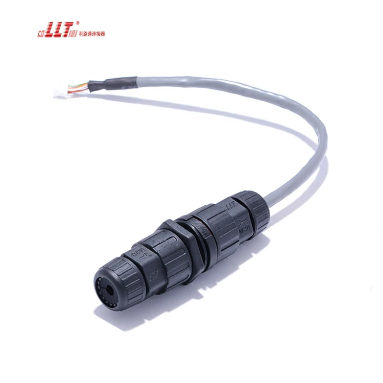 M19 RJ45 Inline Field Assembly IP68 RJ45 Waterproof Connector for Cat5e Cat6 Cable detail 7