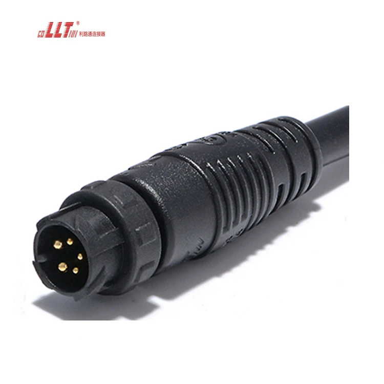 LLT 2+3 Pin M12 Automotive Push Shield Cable Circular Ac Dc Connector thumbnail