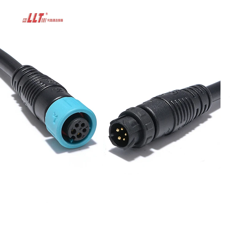 LLT 2+3 Pin M12 Automotive Push Shield Cable Circular Ac Dc Connector detail 7