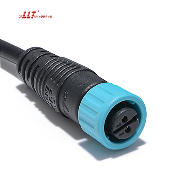 LLT Factory 2pin M12 Electrical Wire IP67 Waterproof Battery Cable Connector detail 6
