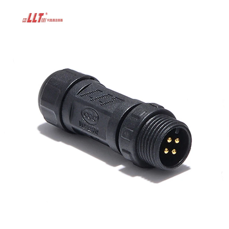 Lilutong 4 Pin IP68 Waterproof  M12 Electrical Wire Screw Sensor Connector detail 3