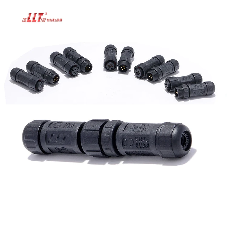 Lilutong 4 Pin IP68 Waterproof  M12 Electrical Wire Screw Sensor Connector detail 6