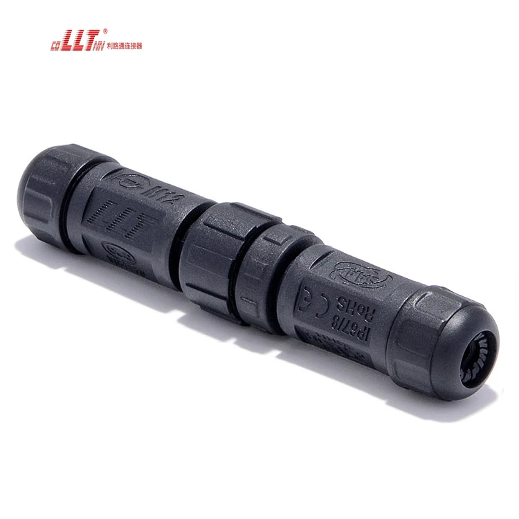 LLT Factory M12 8pin Screw Led Light IP68 Waterproof Connector for Circuit Connection detail 5
