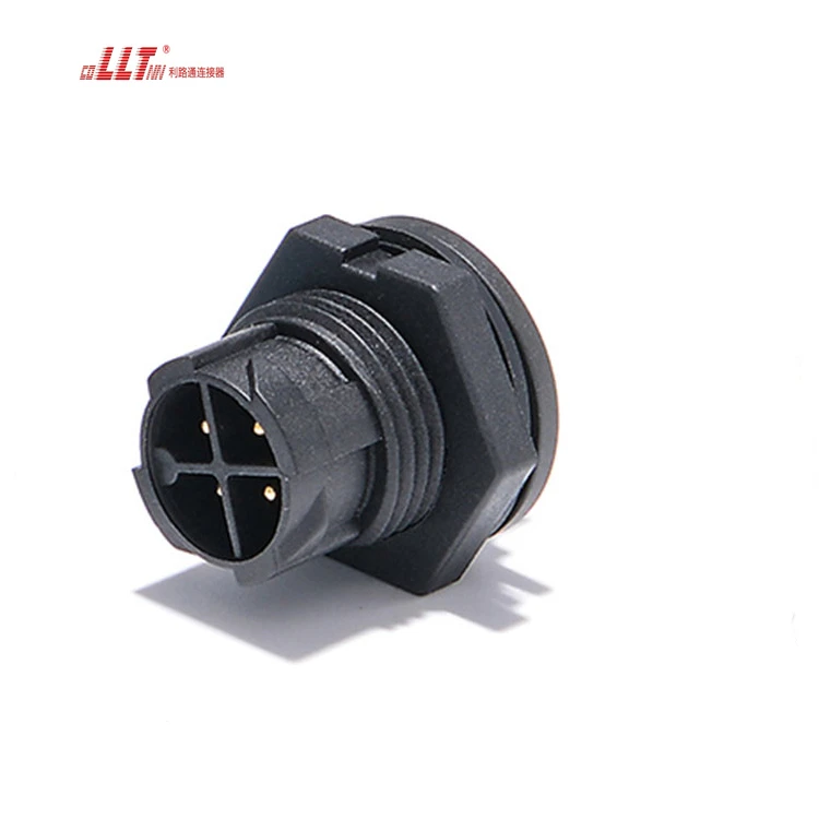 LLT M16 4pin Panel Mount IP67 IP68 Male to Female Board Waterproof Connector detail 6