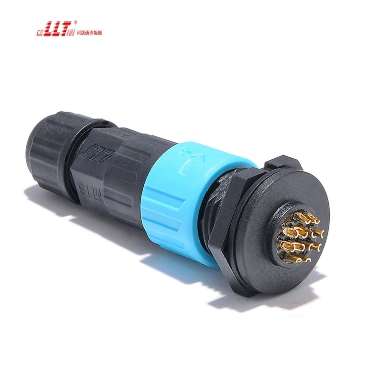 electrical multi 12pin M16 waterproof data connector detail 2