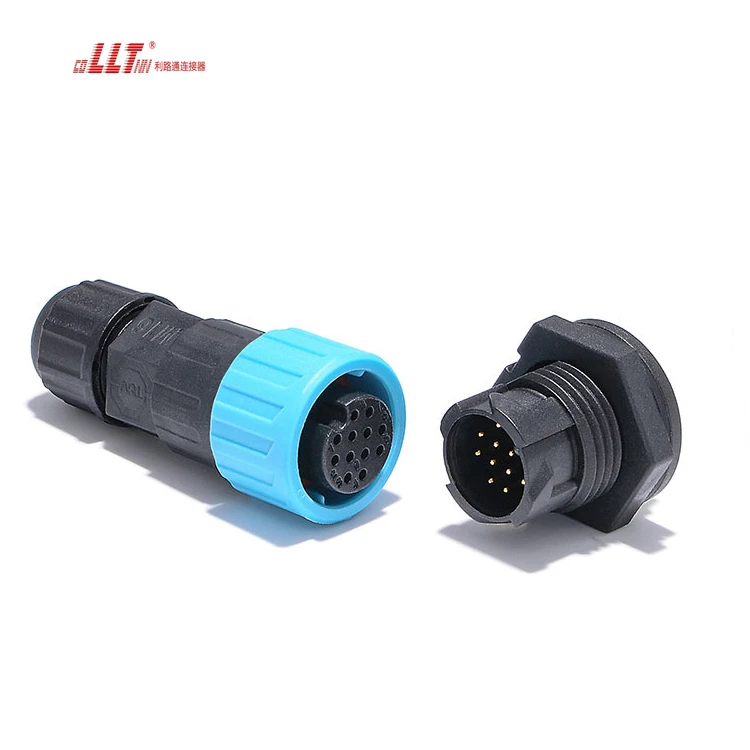 electrical multi 12pin M16 waterproof data connector detail 3