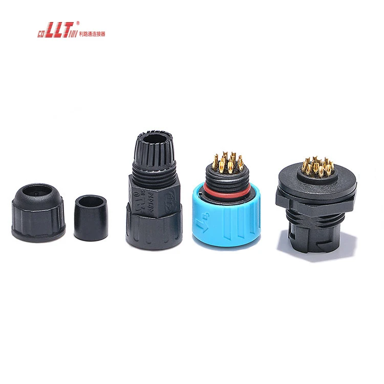 electrical multi 12pin M16 waterproof data connector detail 4