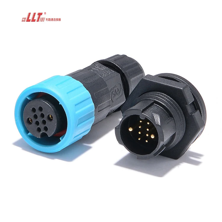 LLT Led Strip Lighting Ip68 Waterproof 2+8pin Male Female Panel Connector Free Sample detail 2