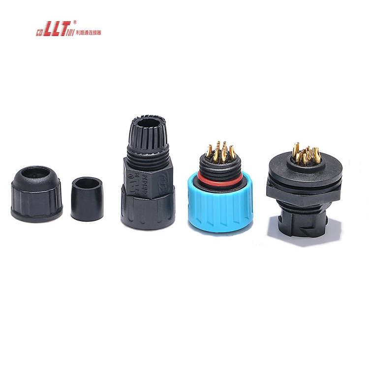 LLT Led Strip Lighting Ip68 Waterproof 2+8pin Male Female Panel Connector Free Sample detail 3