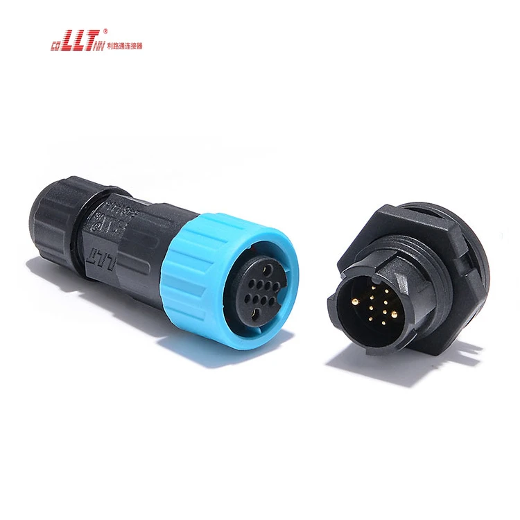 LLT Led Strip Lighting Ip68 Waterproof 2+8pin Male Female Panel Connector Free Sample detail 6