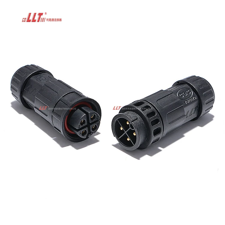 LLT M19 4pin outdoor electrical waterproof bayonet connector thumbnail